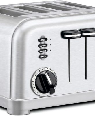 Cuisinart 4-Slice Compact Plastic Toaster, Black, CPT-142BKP1